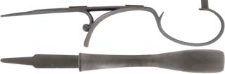 Triggerguard English Sporting Rifle, 
pistol grip, wax cast steel